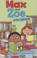 Max and Zoe at the library