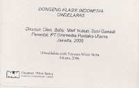 Dongeng Klasik Indonesia : Cindelaras