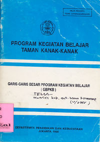 Program Kegiatan Belajar Mengajar Taman Kanak-Kanak