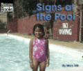 Signs at the pool